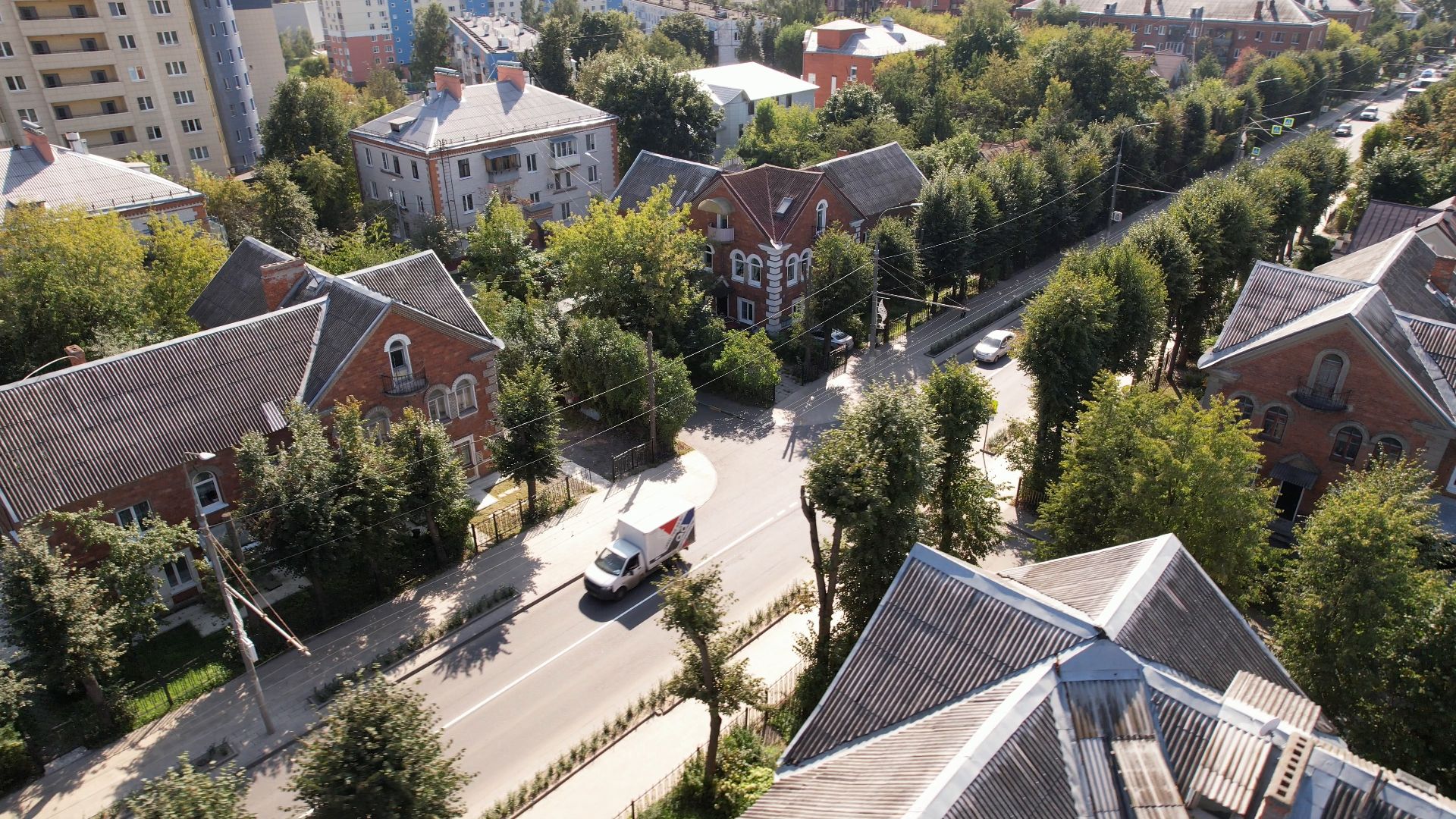 видное, архитектура, культура,видео с коптера,