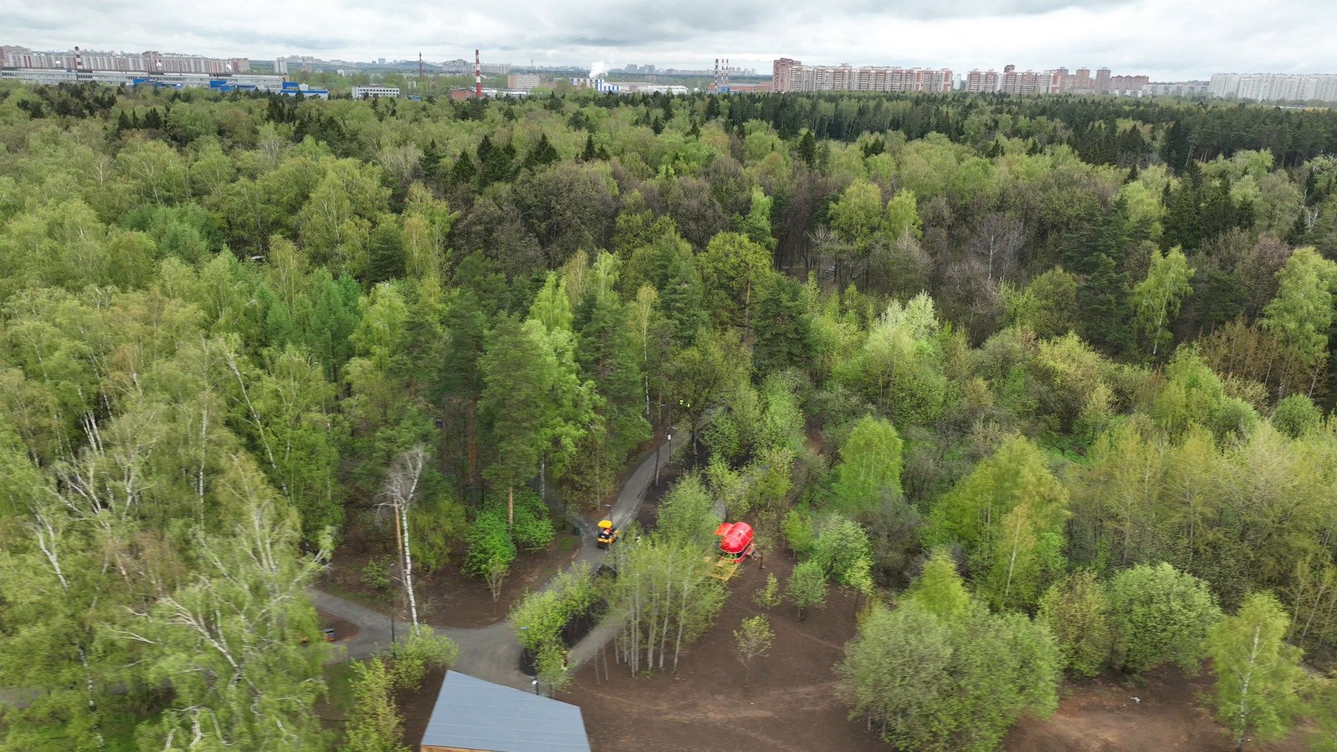 балашиха, парк, ольгинский,видео с коптера,