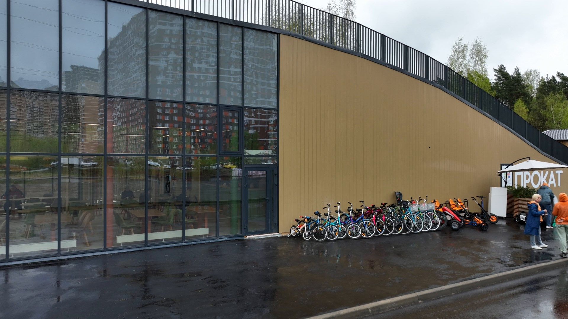 балашиха, парк, ольгинский,видео с коптера,