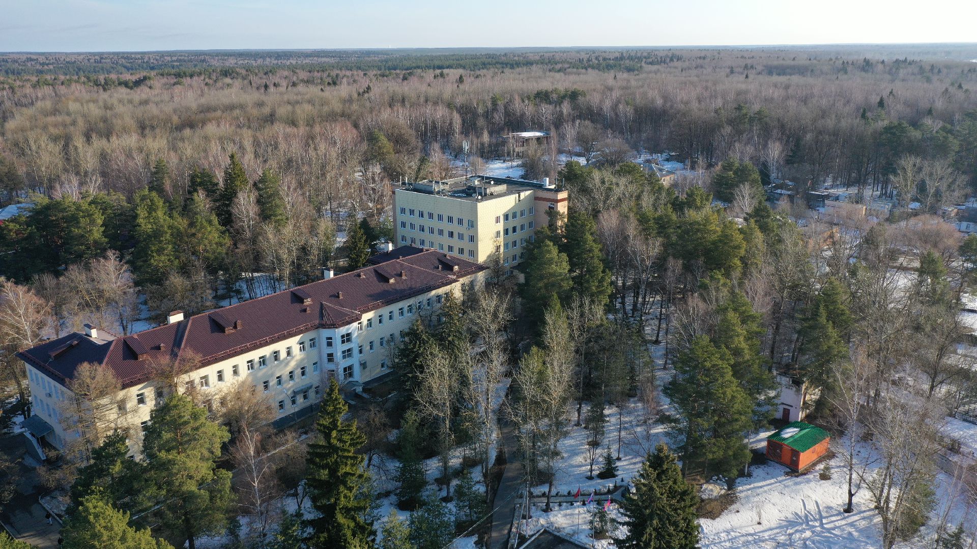 больница, воскресенск, медицина,видео с коптера,