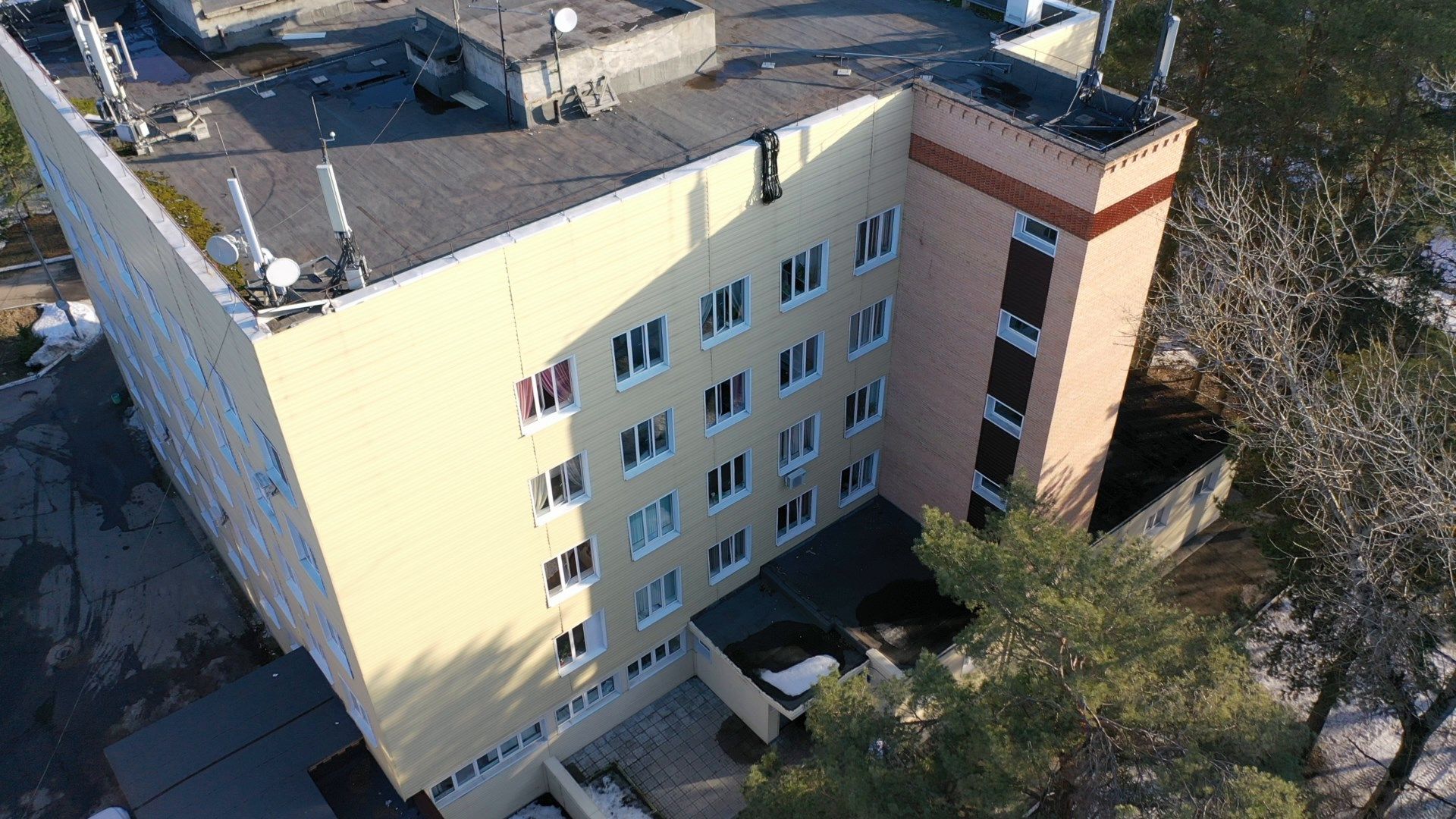 больница, воскресенск, медицина,видео с коптера,