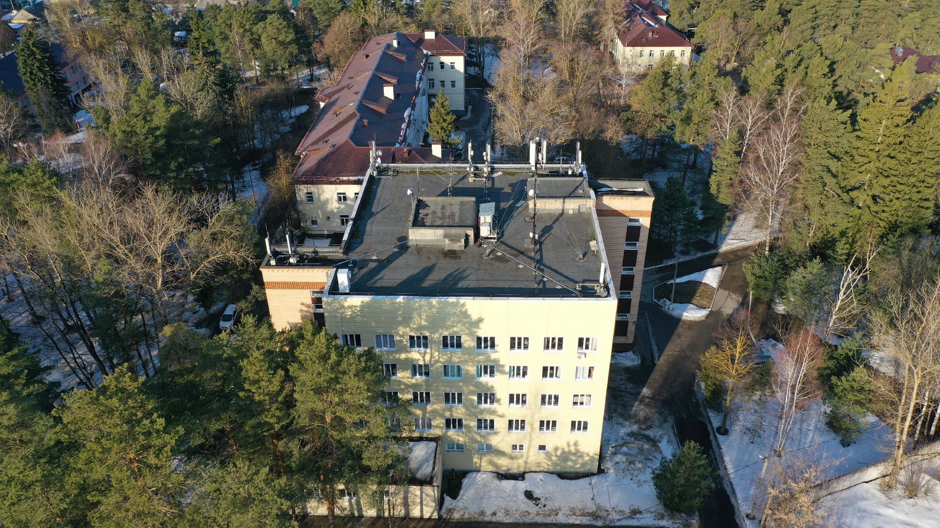 больница, воскресенск, медицина,видео с коптера,