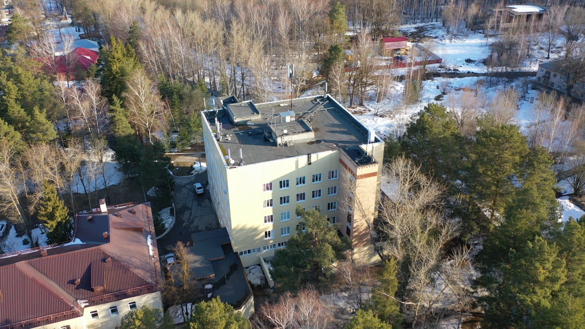 больница, воскресенск, медицина,видео с коптера,