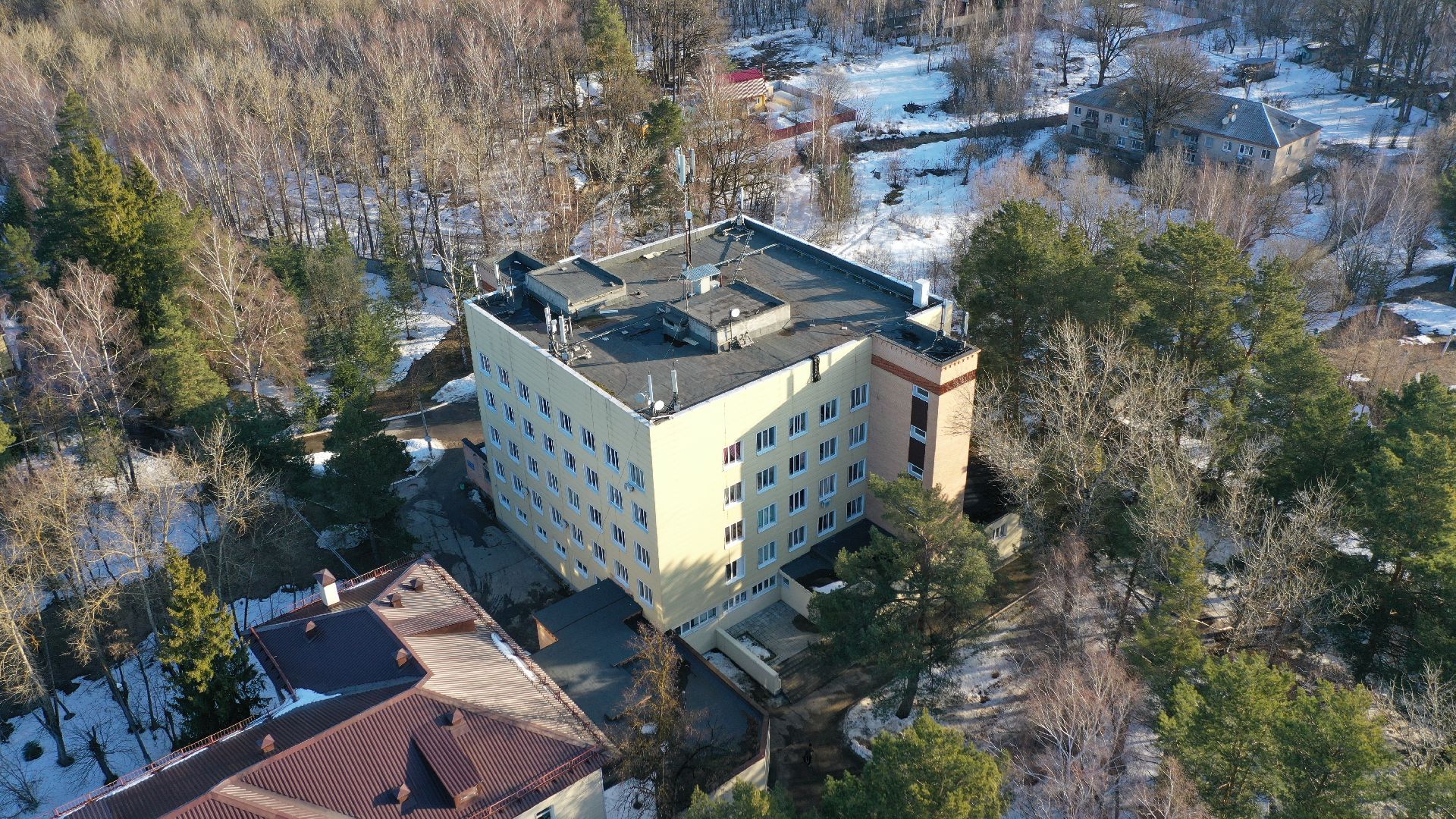 больница, воскресенск, медицина,видео с коптера,