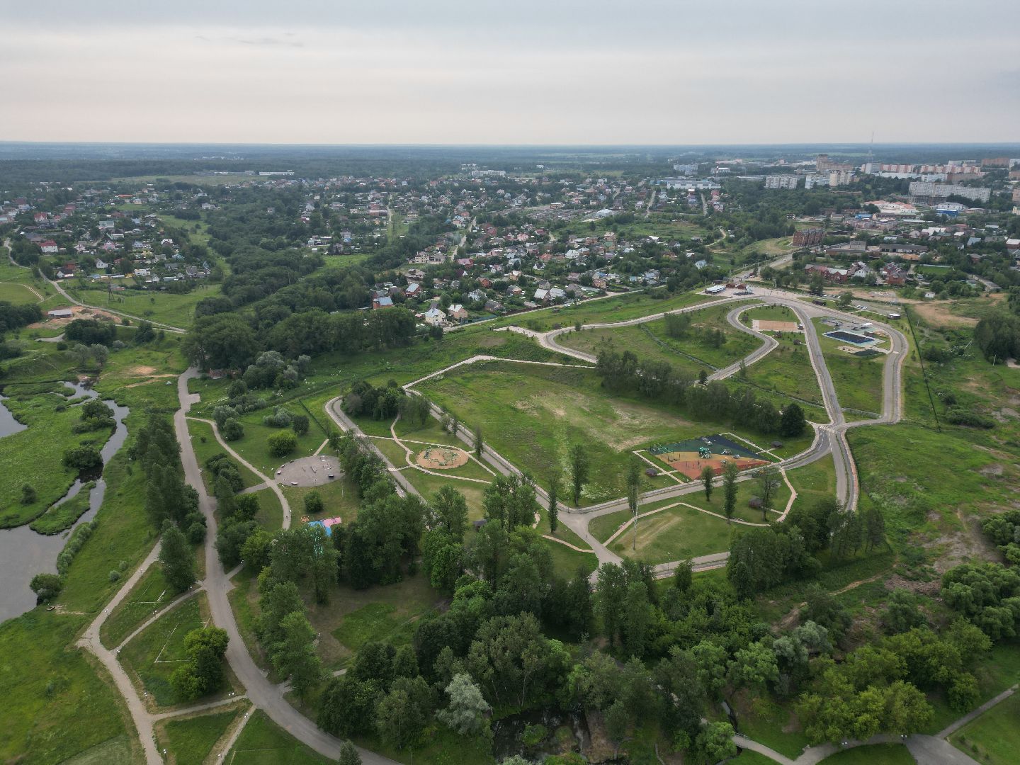 можайск, ривьера, горка, парк,видео с коптера,