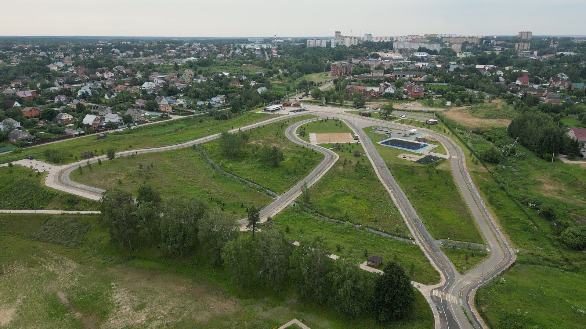 можайск, ривьера, горка, парк,видео с коптера,