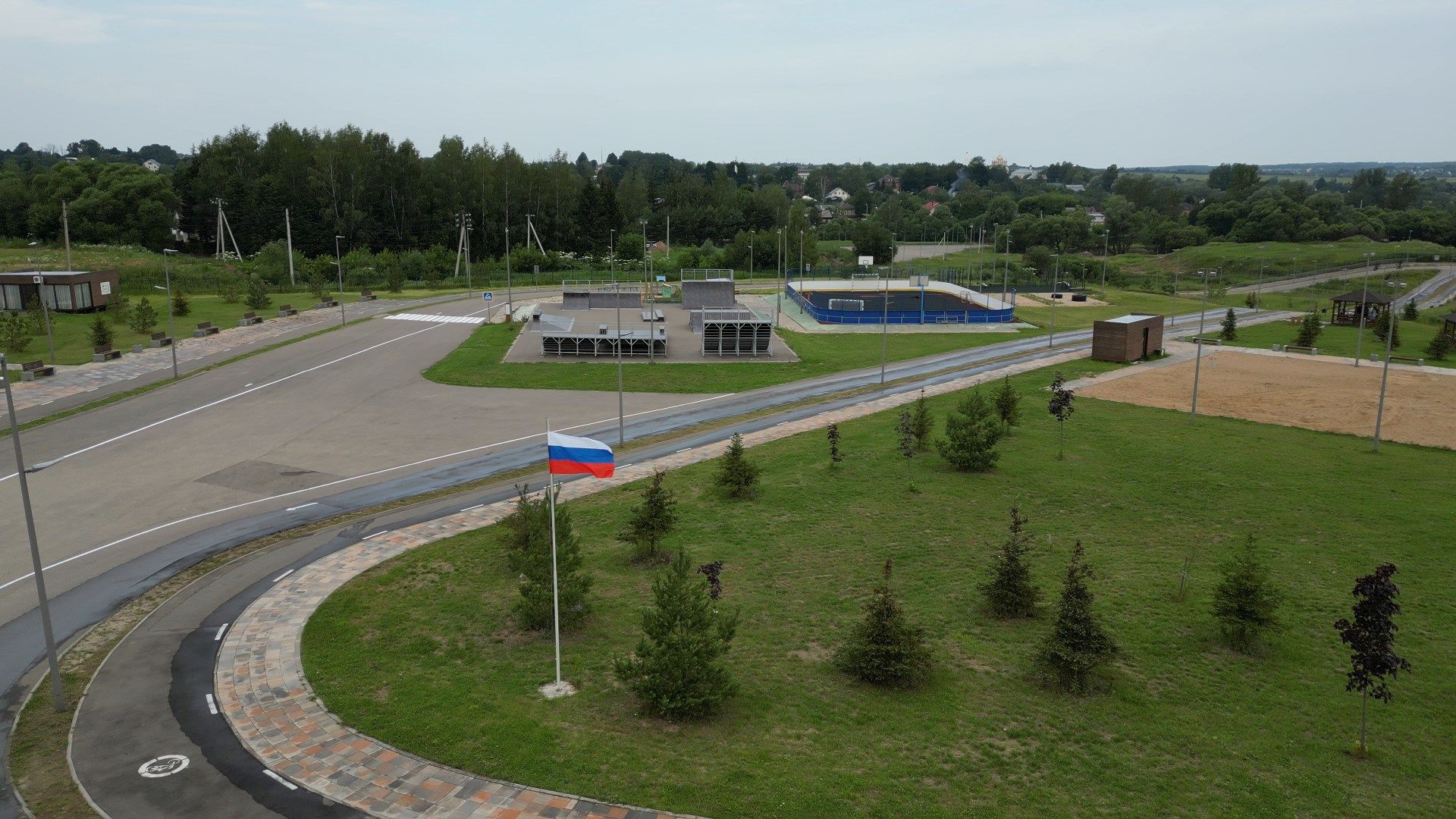 можайск, ривьера, горка, парк,видео с коптера,