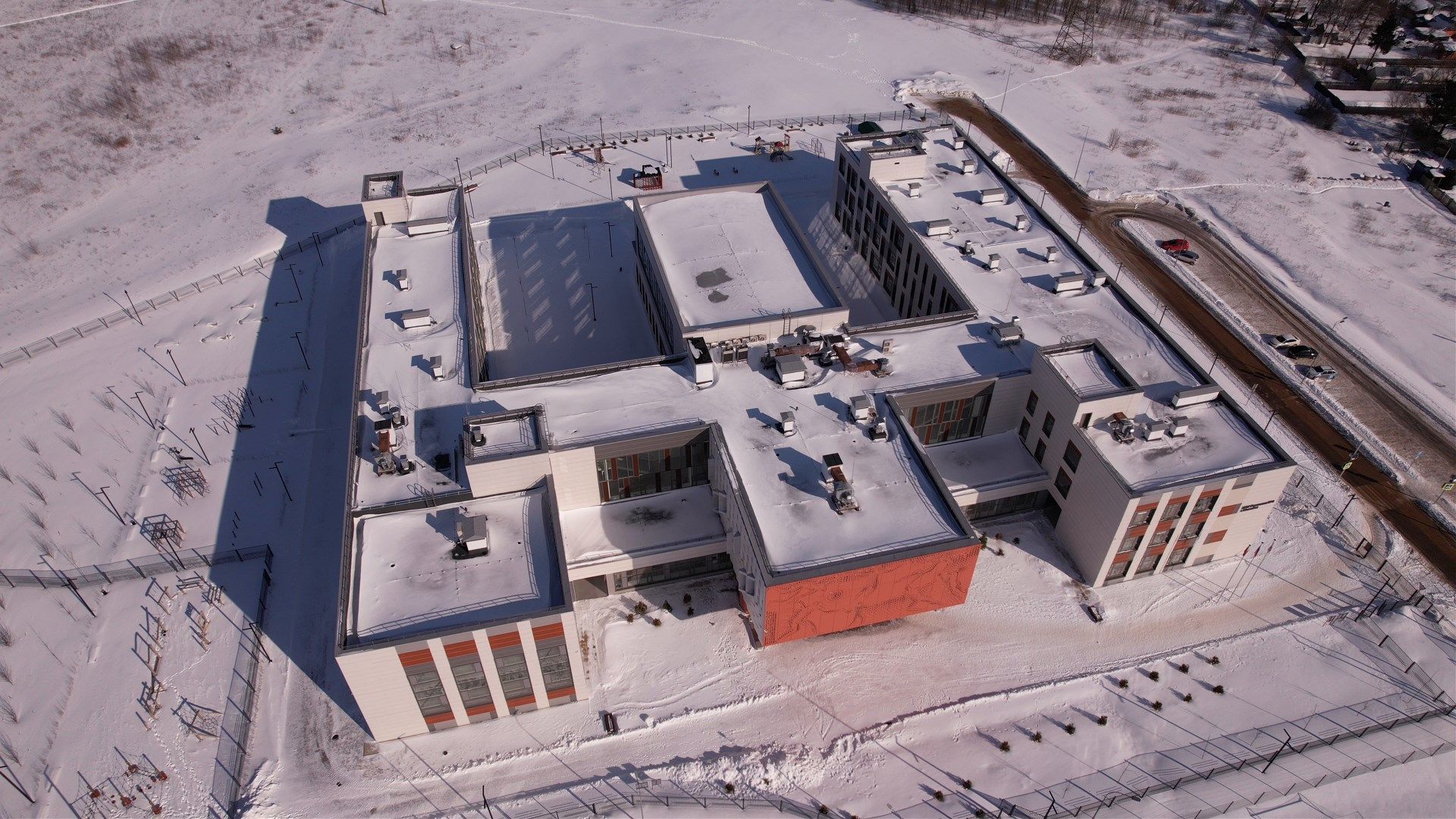 школа, можайск,видео с коптера,