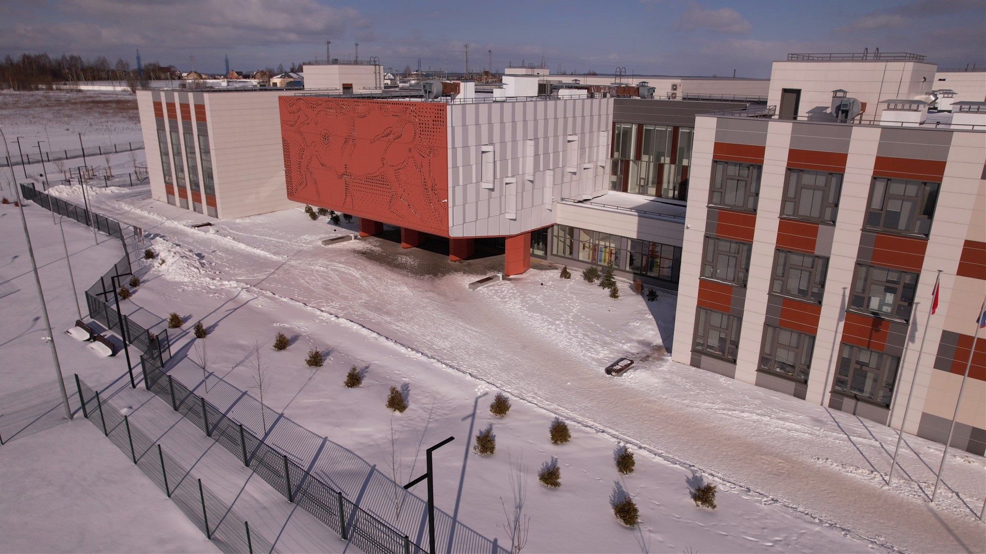 школа, можайск,видео с коптера,