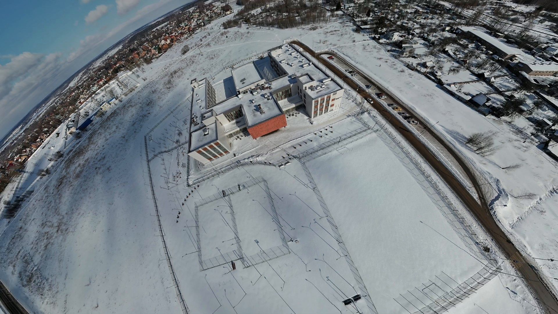 школа, можайск,видео с коптера,