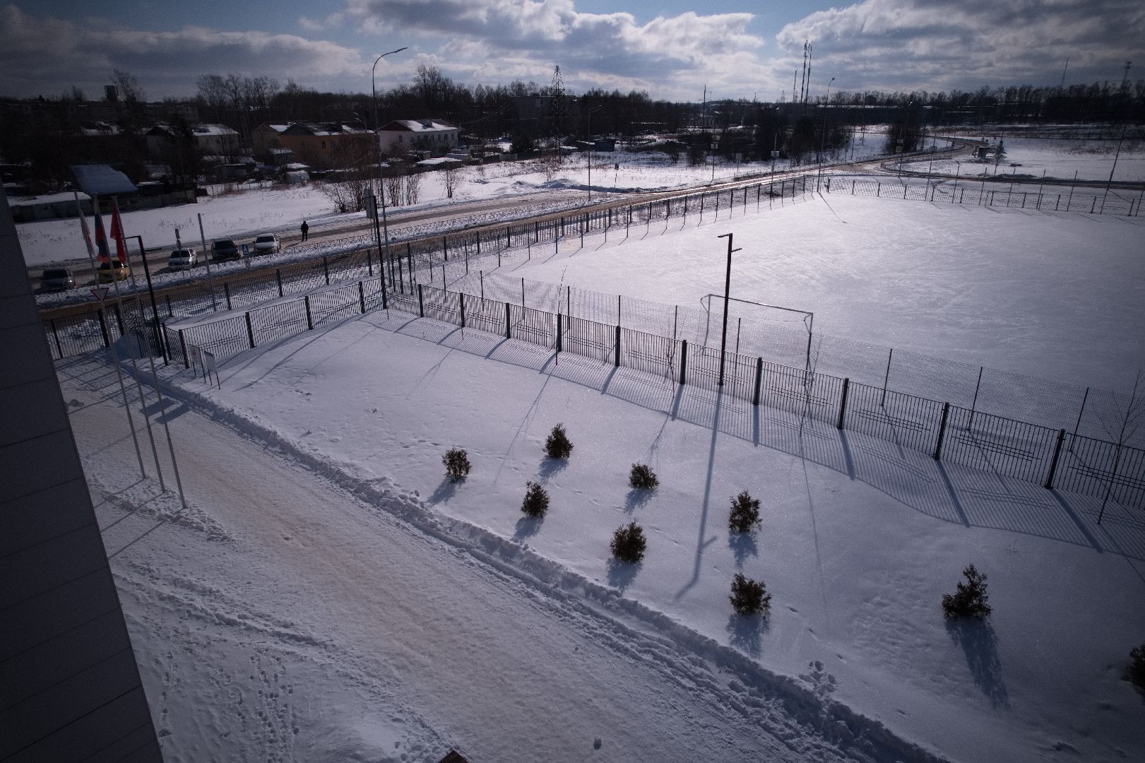 школа, можайск,видео с коптера,
