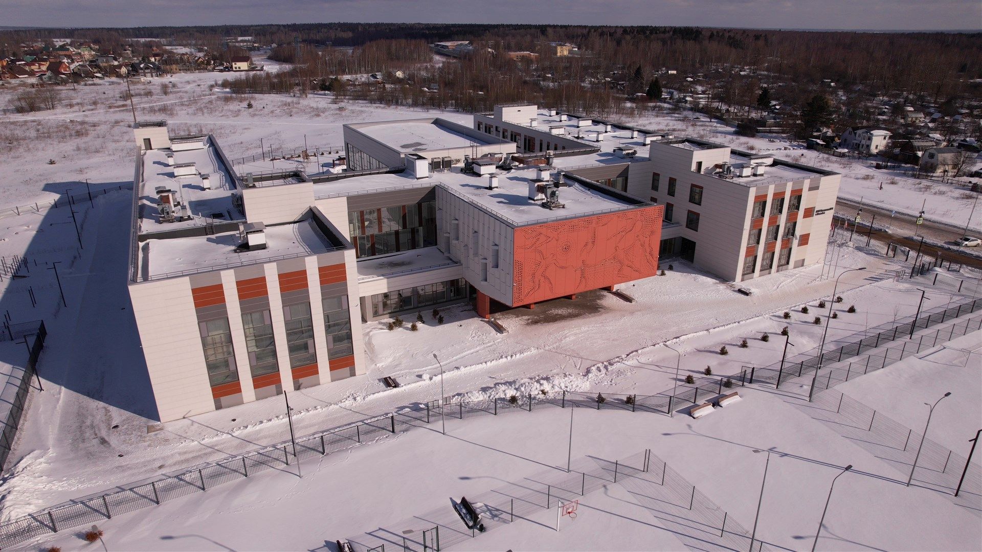 школа, можайск,видео с коптера,