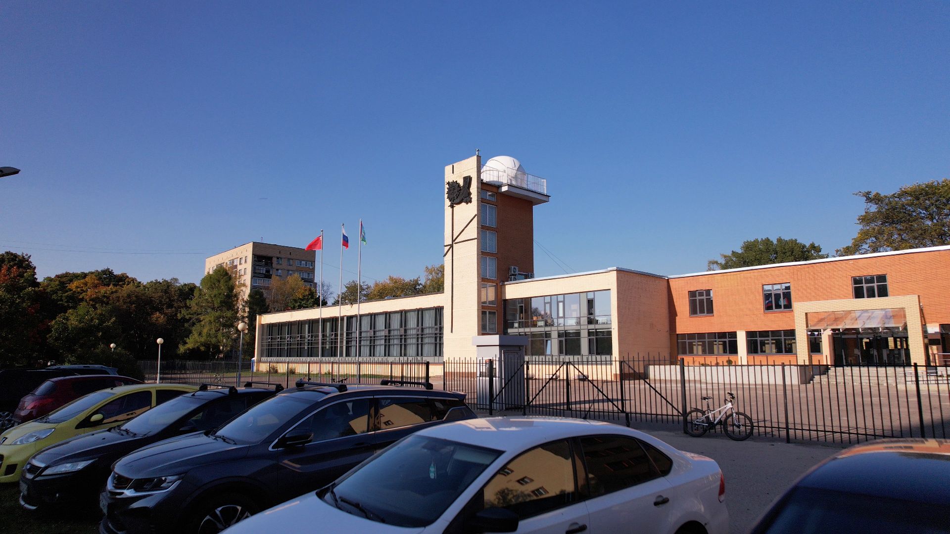 черноголовка, обсерватория, башня, школа,видео с коптера,