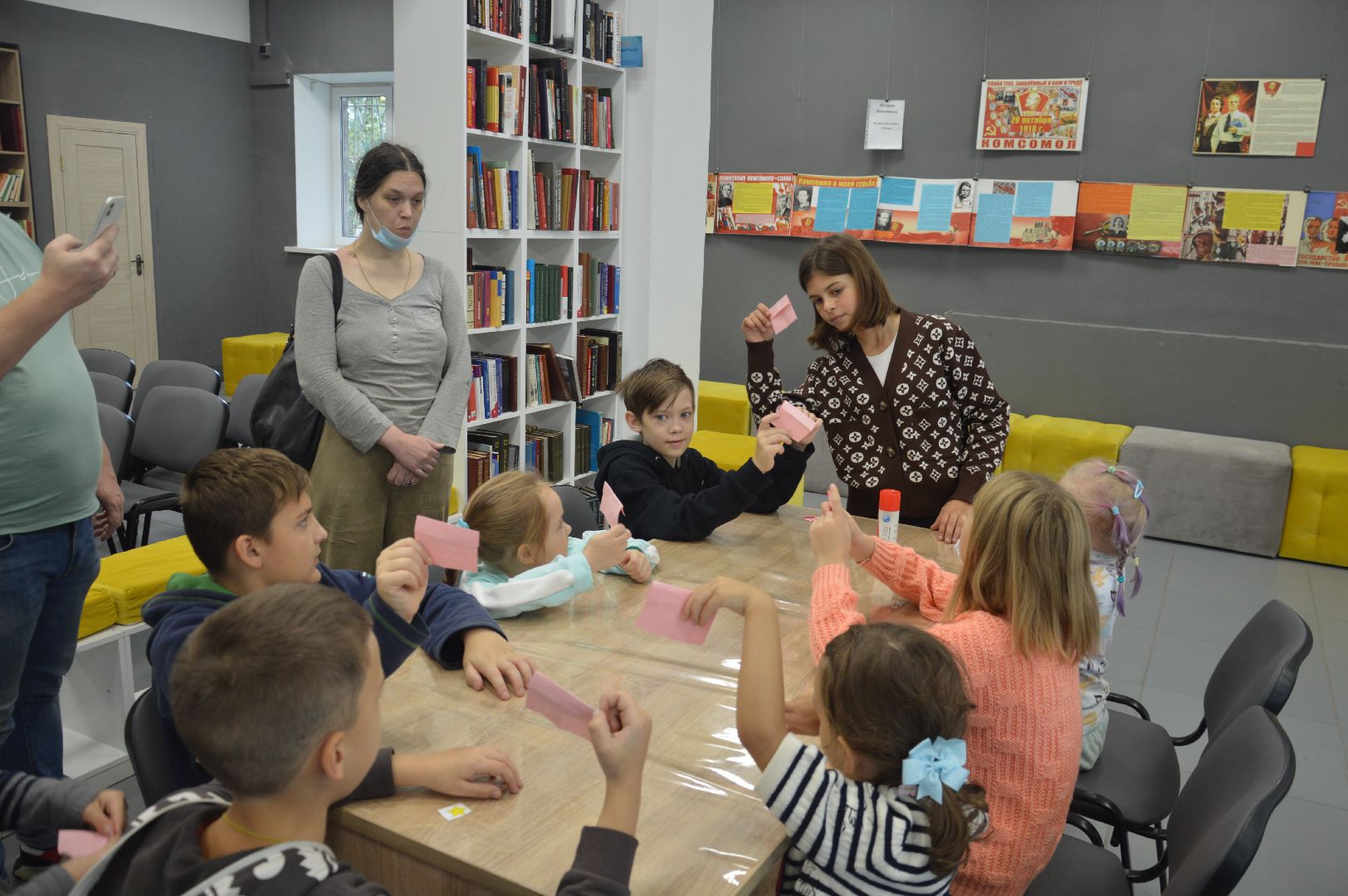 шатура, городской округ, городской округ люди, мероприятие,закладки, библиотека, мастер-класс,