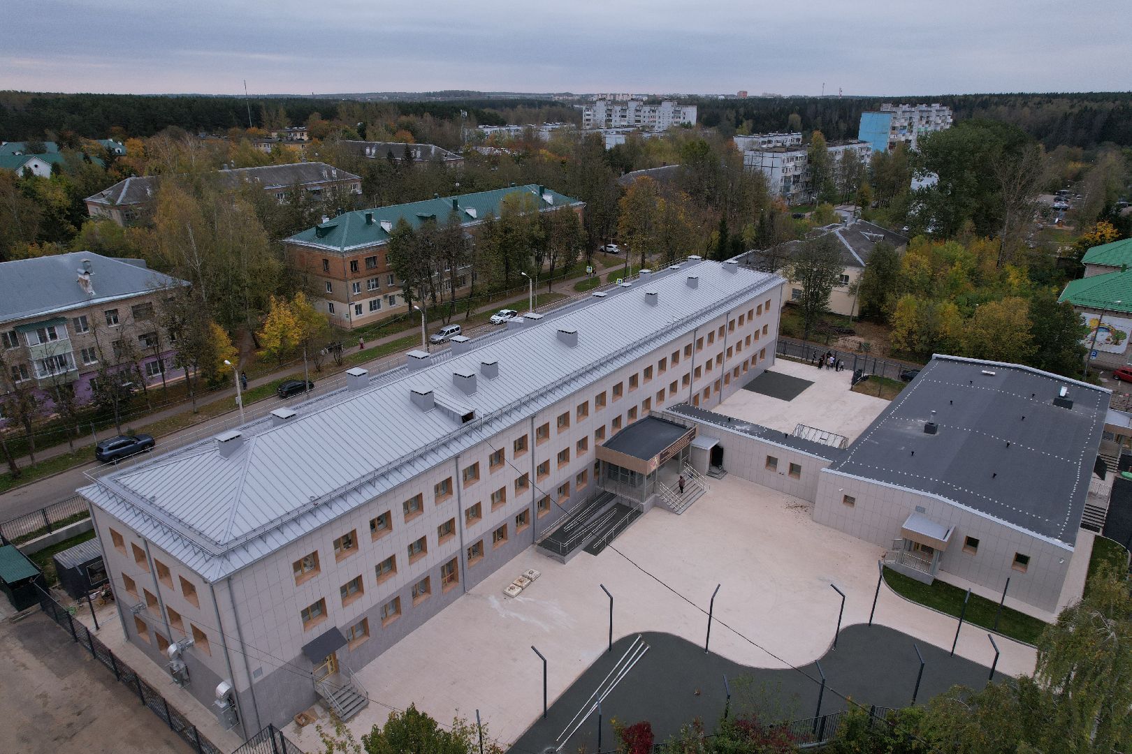 одинцово, интернат, школа,видео с коптера,