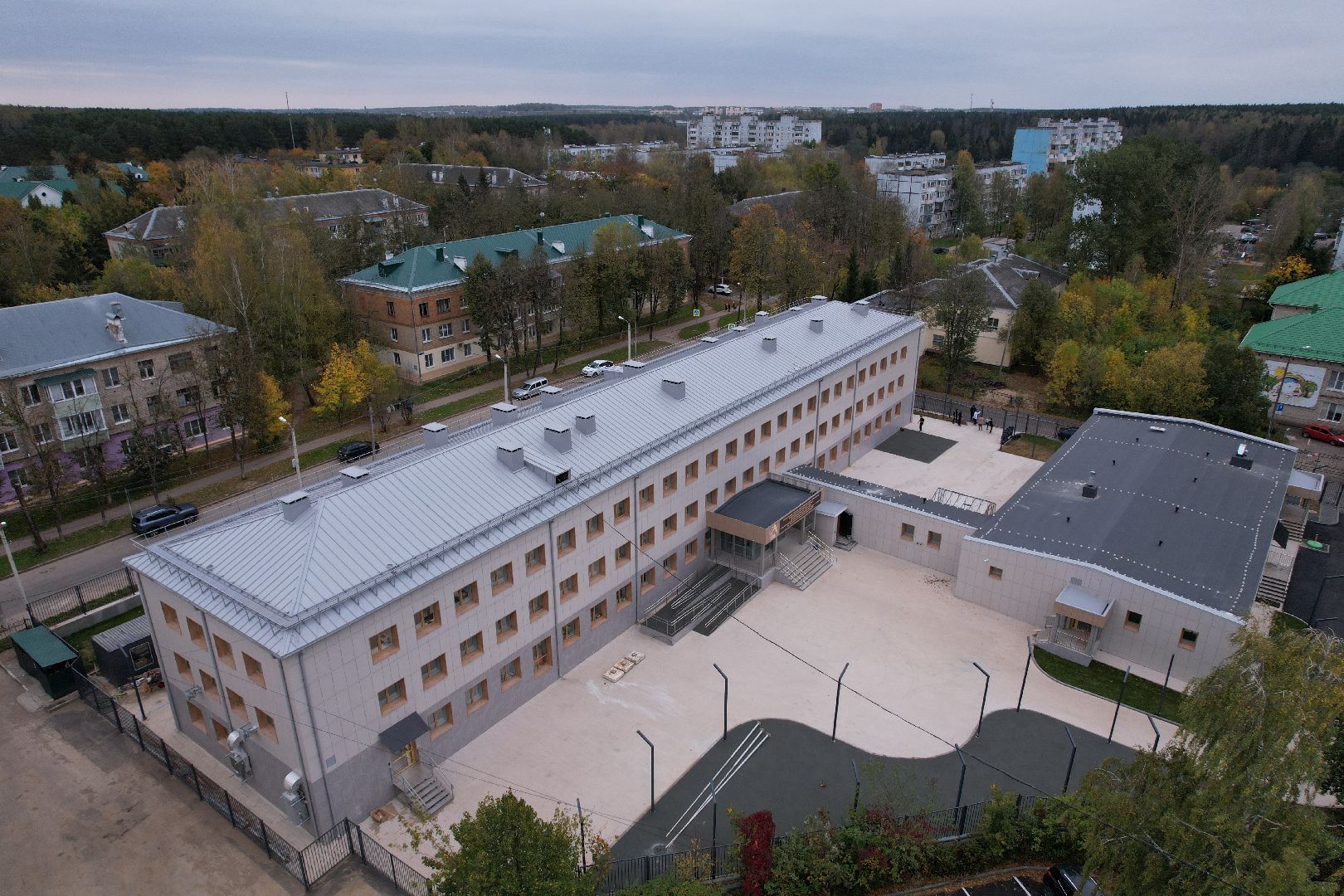 одинцово, интернат, школа,видео с коптера,