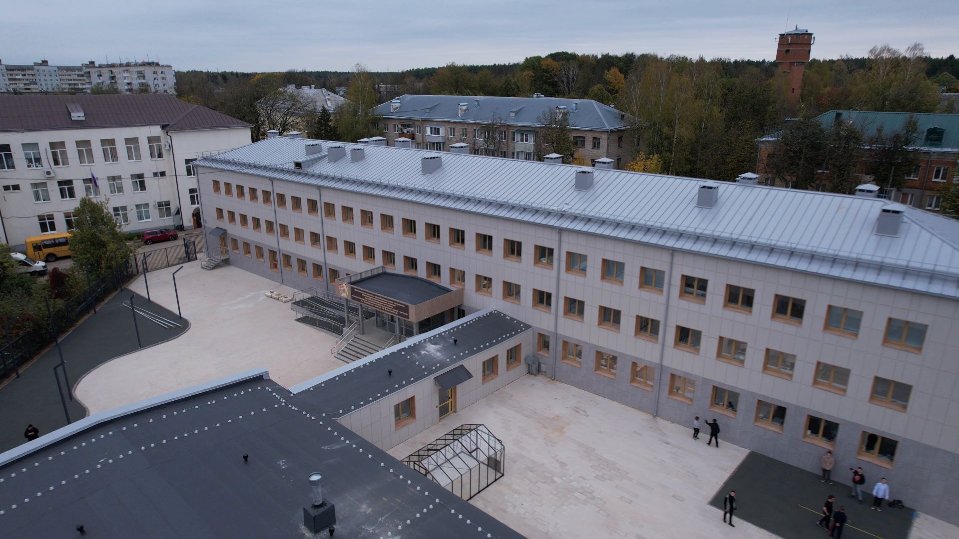 одинцово, интернат, школа,видео с коптера,