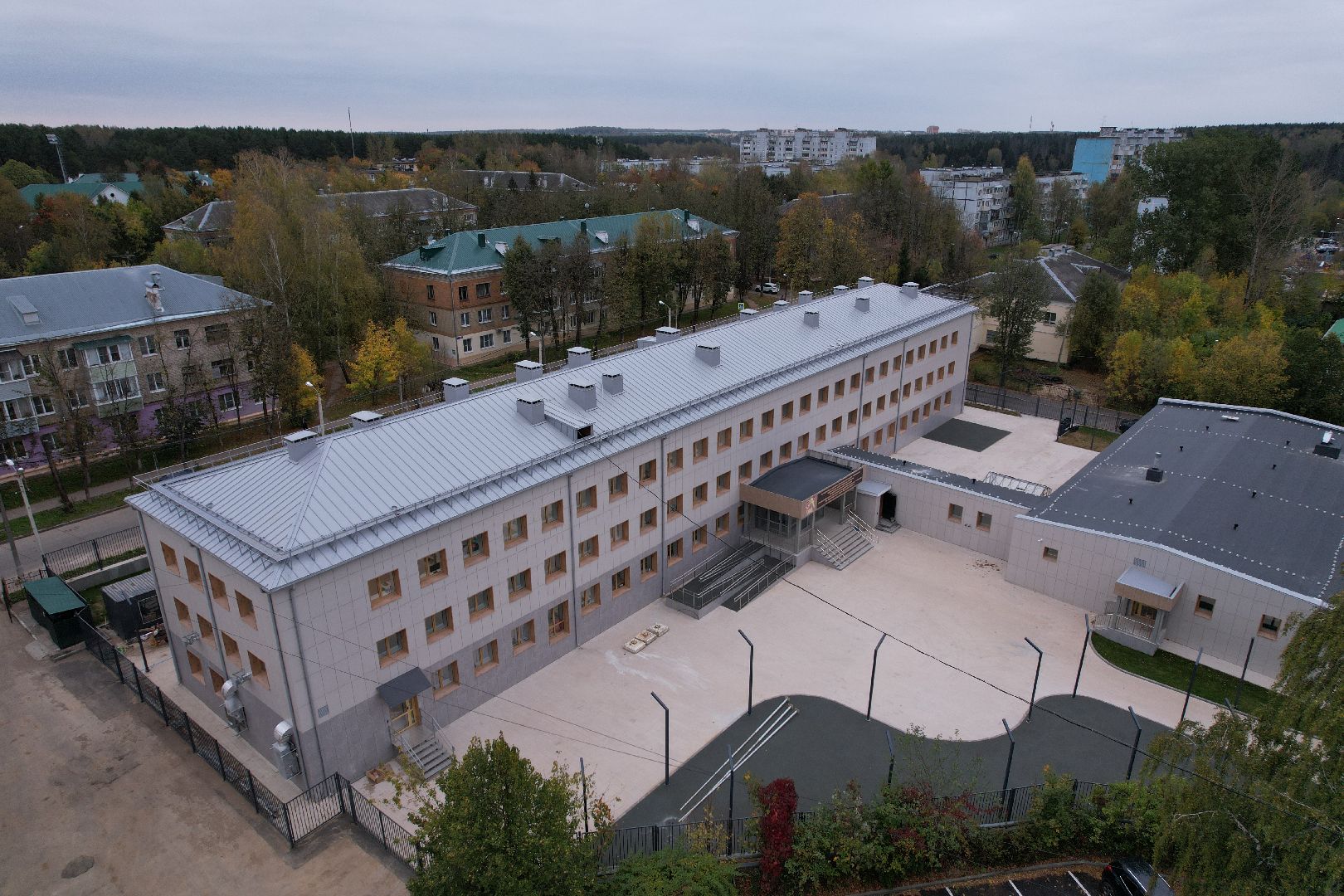 одинцово, интернат, школа,видео с коптера,