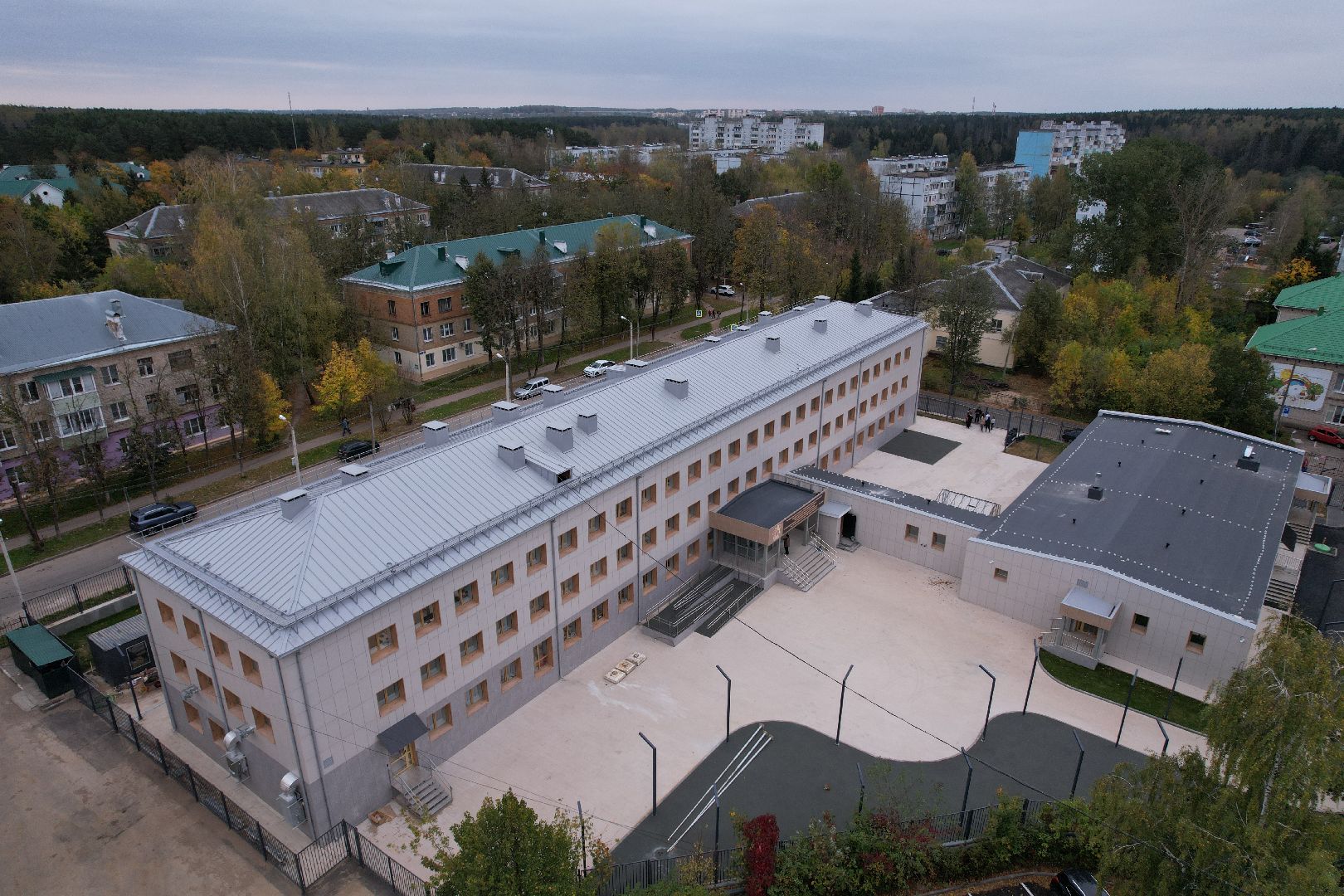 одинцово, интернат, школа,видео с коптера,