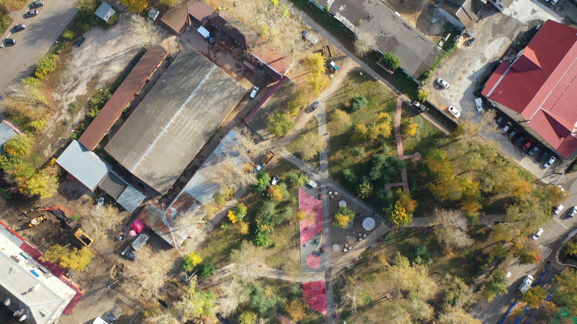 дети, площадка, воскресенск,видео с коптера,