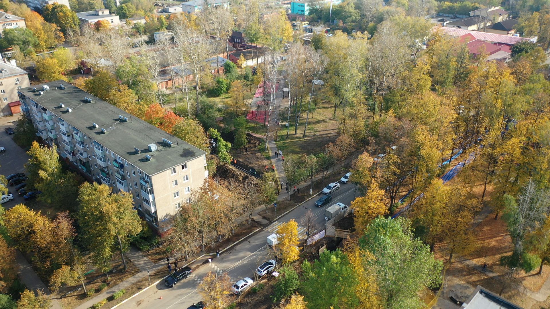 дети, площадка, воскресенск,видео с коптера,