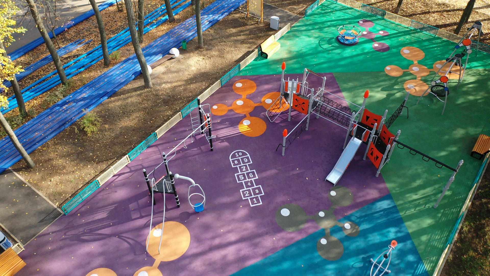 дети, площадка, воскресенск,видео с коптера,