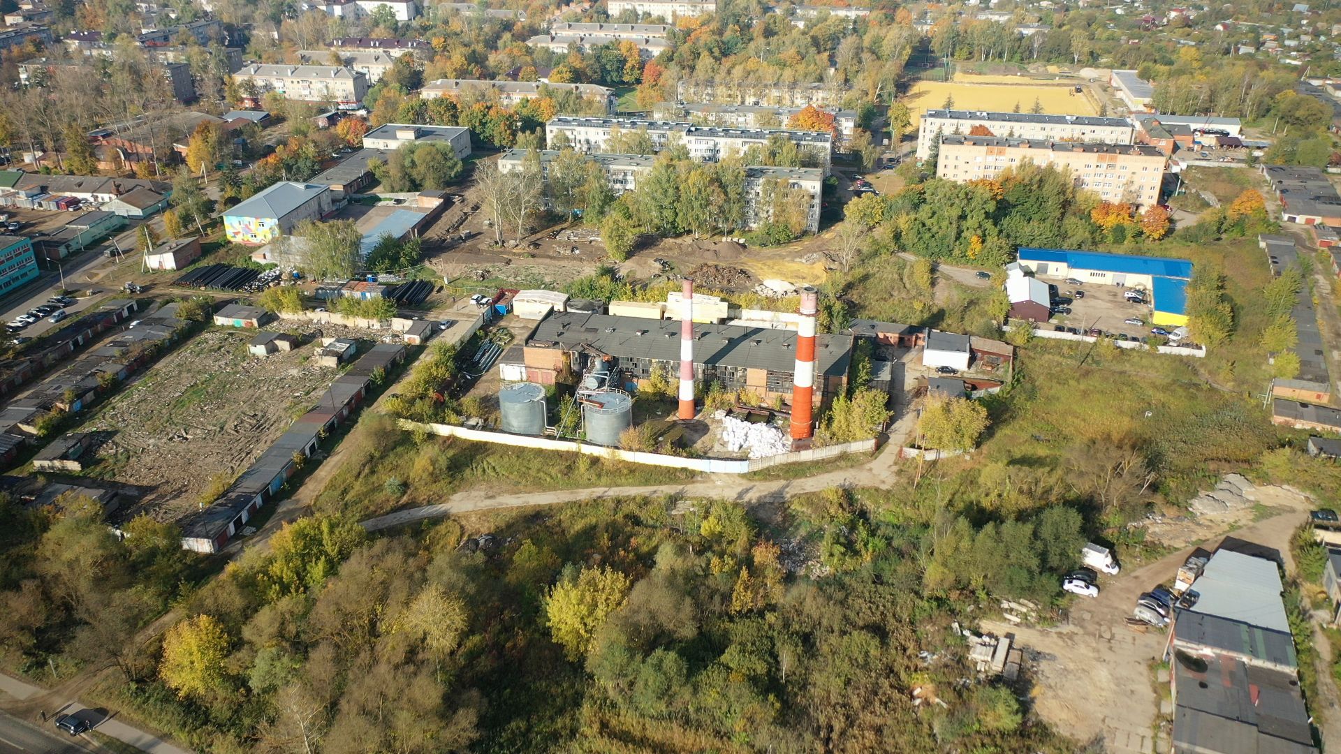 котельная, тепло, воскресенск,видео с коптера,