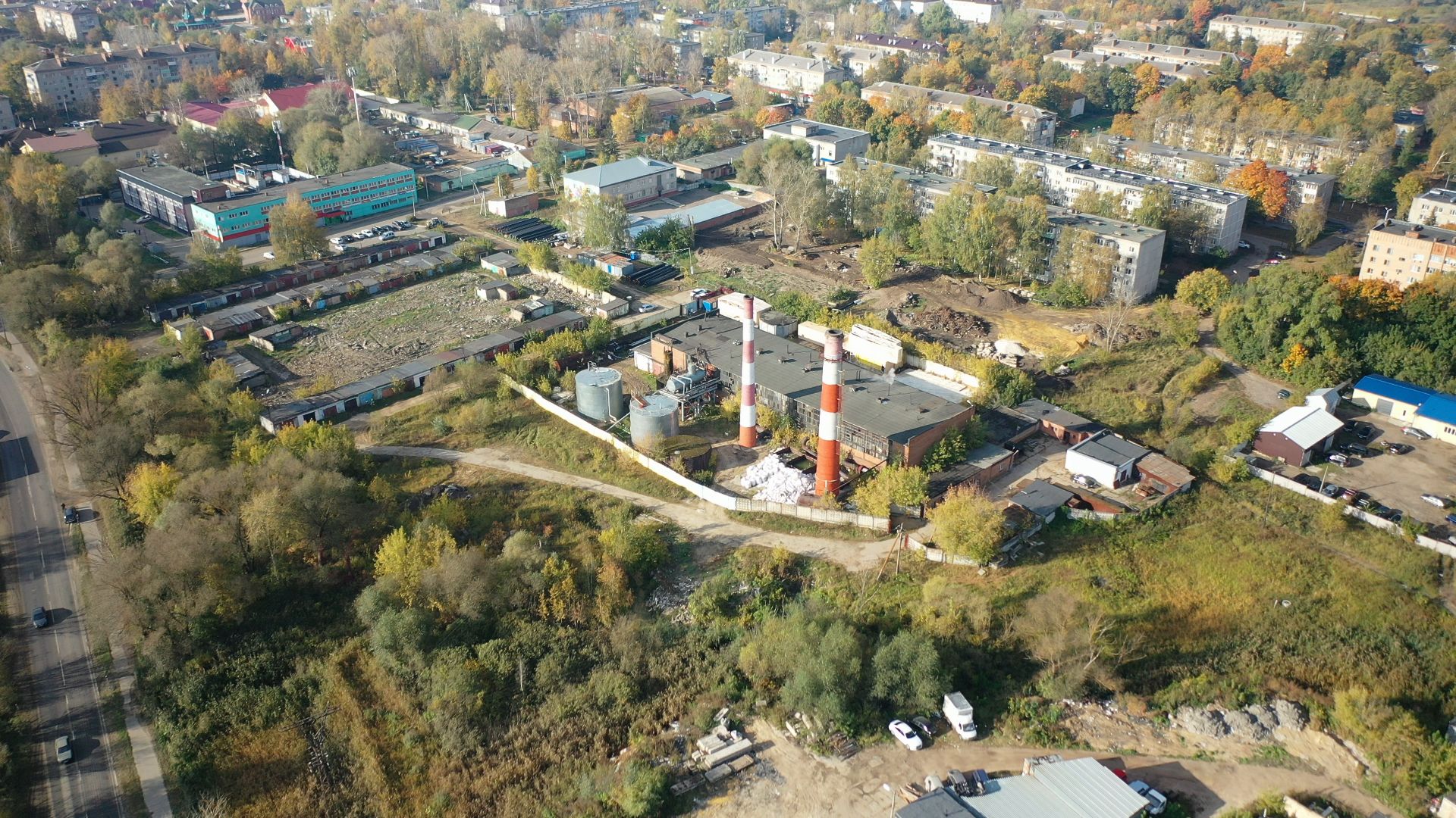 котельная, тепло, воскресенск,видео с коптера,