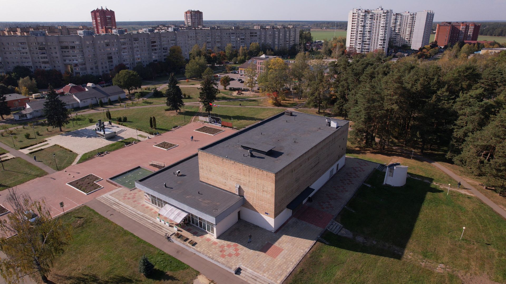 черноголовка, дом, ученых,видео с коптера,