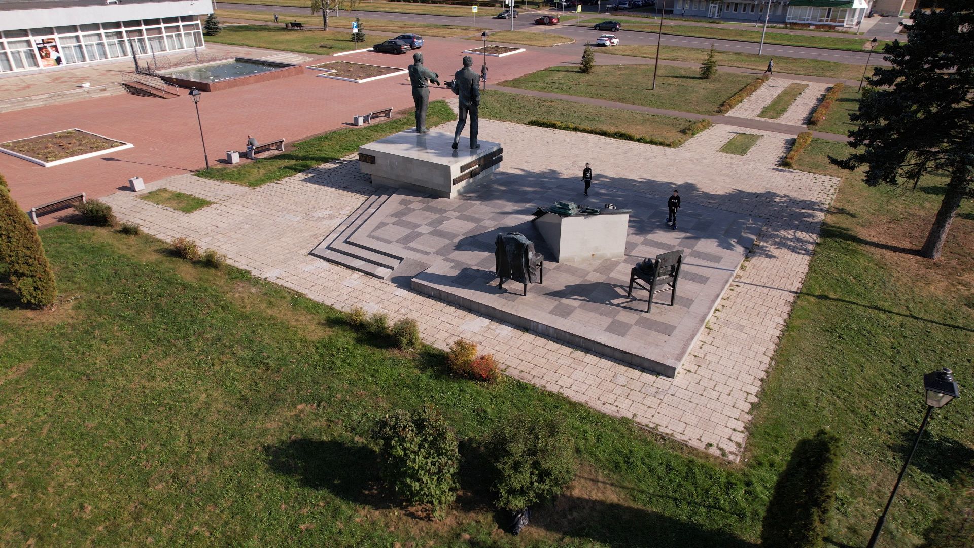 черноголовка, дом, ученых,видео с коптера,