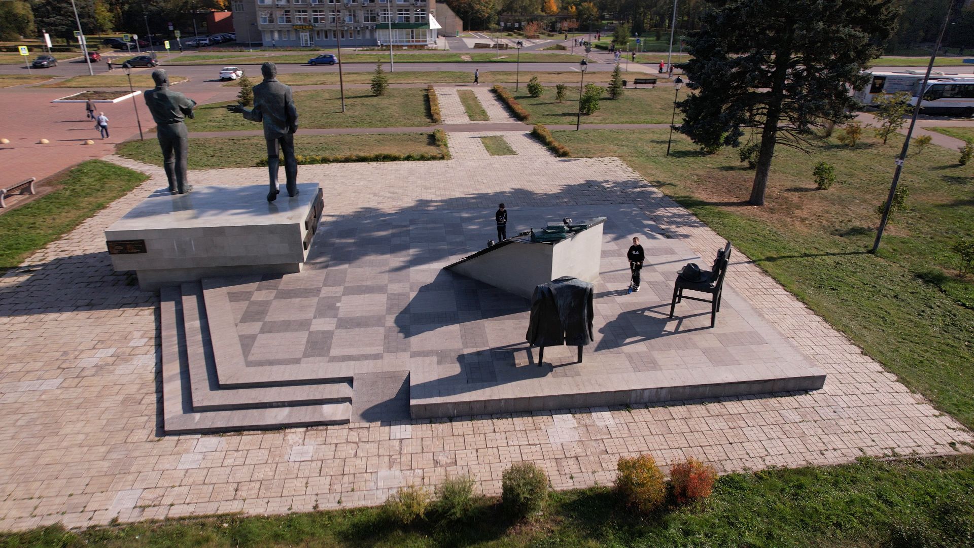 черноголовка, дом, ученых,видео с коптера,