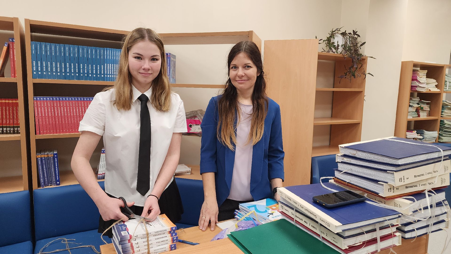 Школа, Библиотека, праздник, ремонт, Протвино,