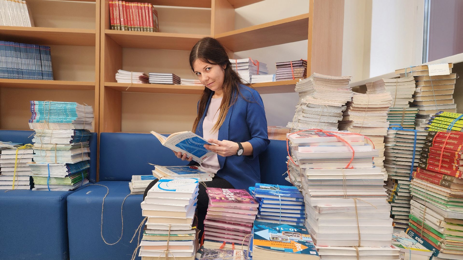 Школа, Библиотека, праздник, ремонт, Протвино,