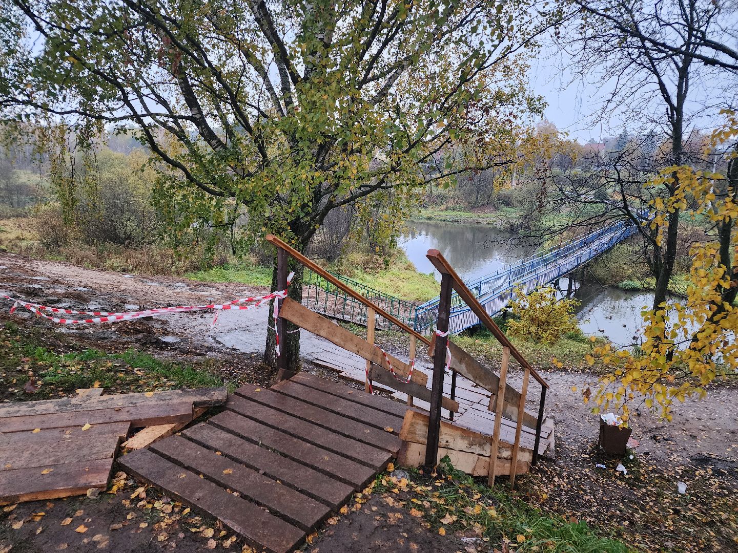 Нахабино, Мост, Школа, Река, благоуйстройство, пандусы,