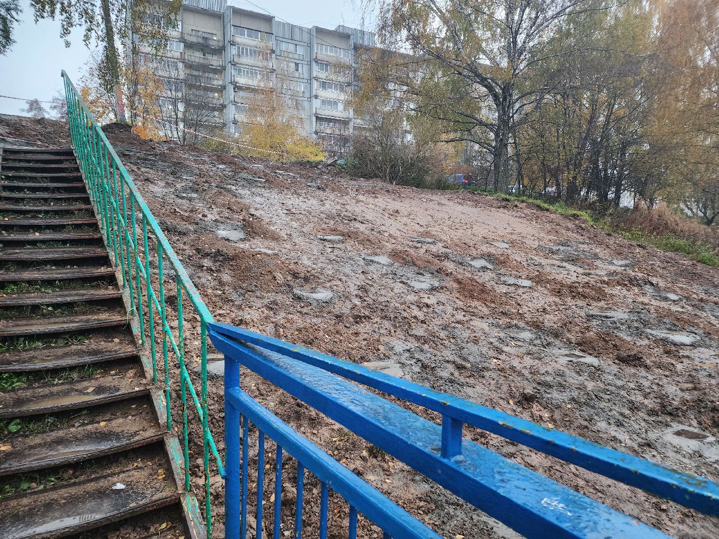 Нахабино, Мост, Школа, Река, благоуйстройство, пандусы,