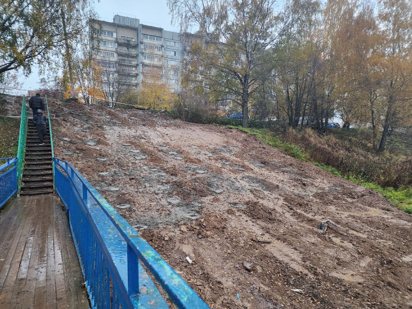 Нахабино, Мост, Школа, Река, благоуйстройство, пандусы,