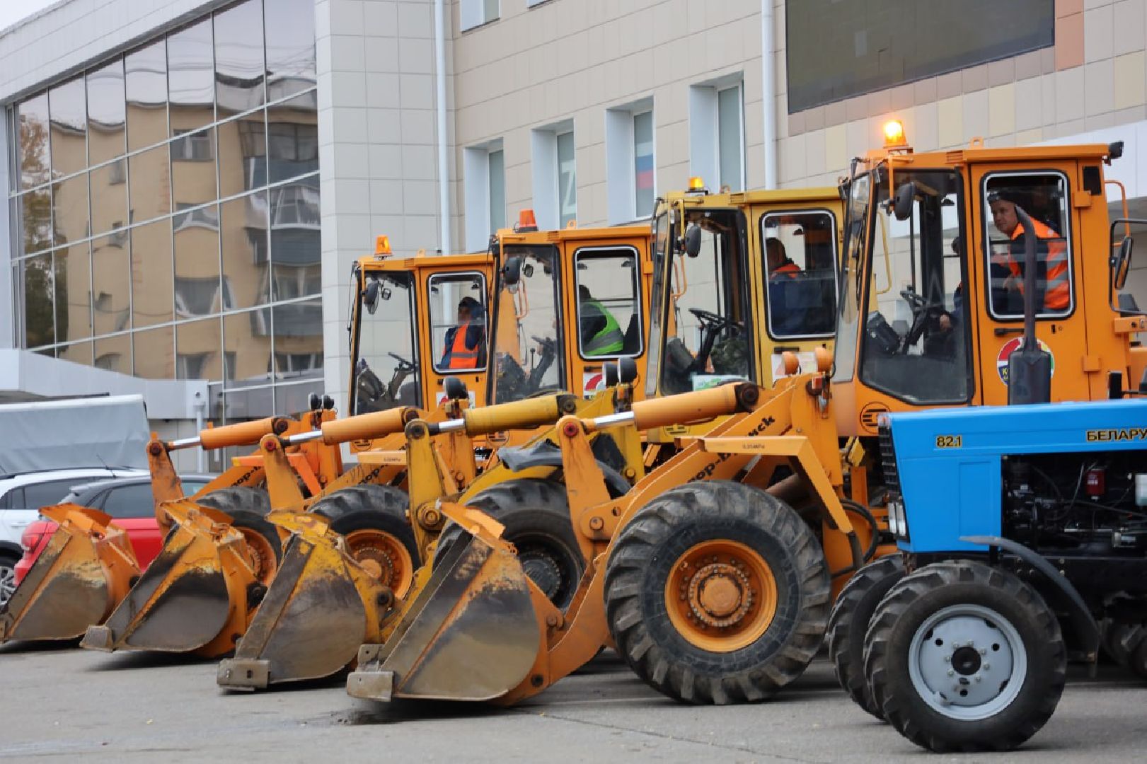 жкх, смотр коммунальной техники, серпухов, подготовка к зиме, комбинат благоустройства,