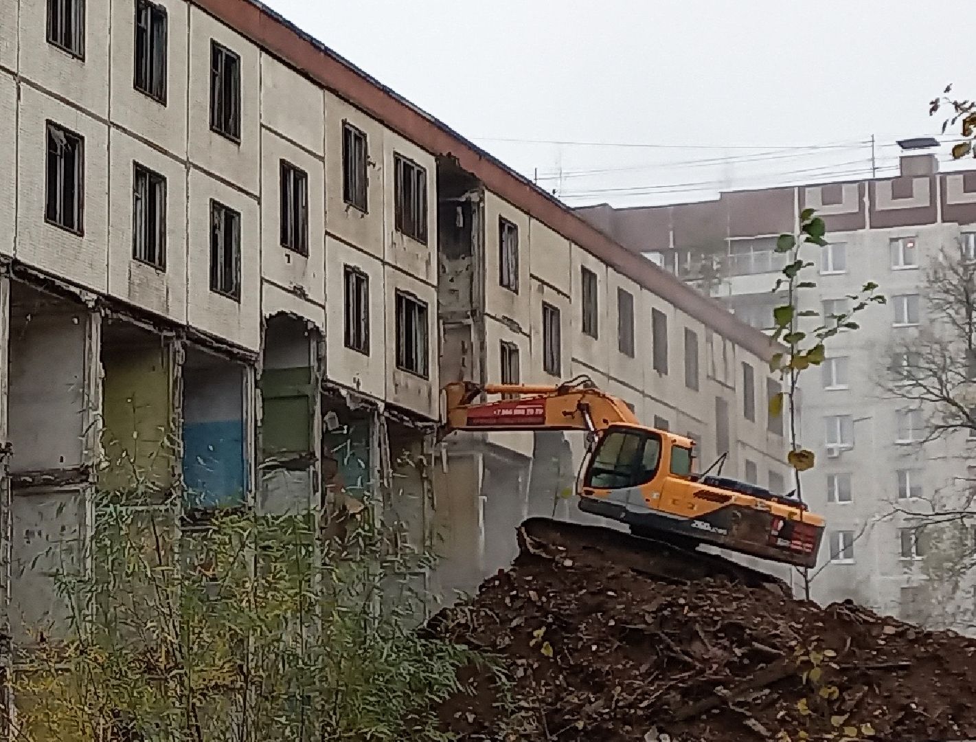 строительство, демонтаж, снос здания, электросталь, строительный мусор,