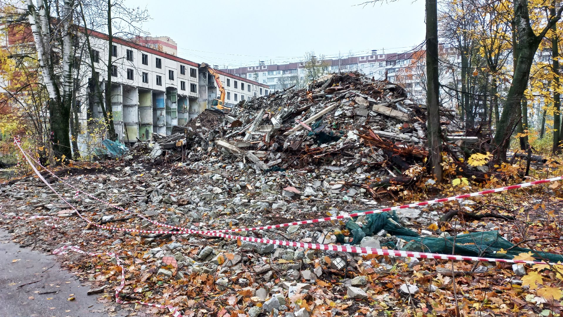 строительство, демонтаж, снос здания, электросталь, строительный мусор,