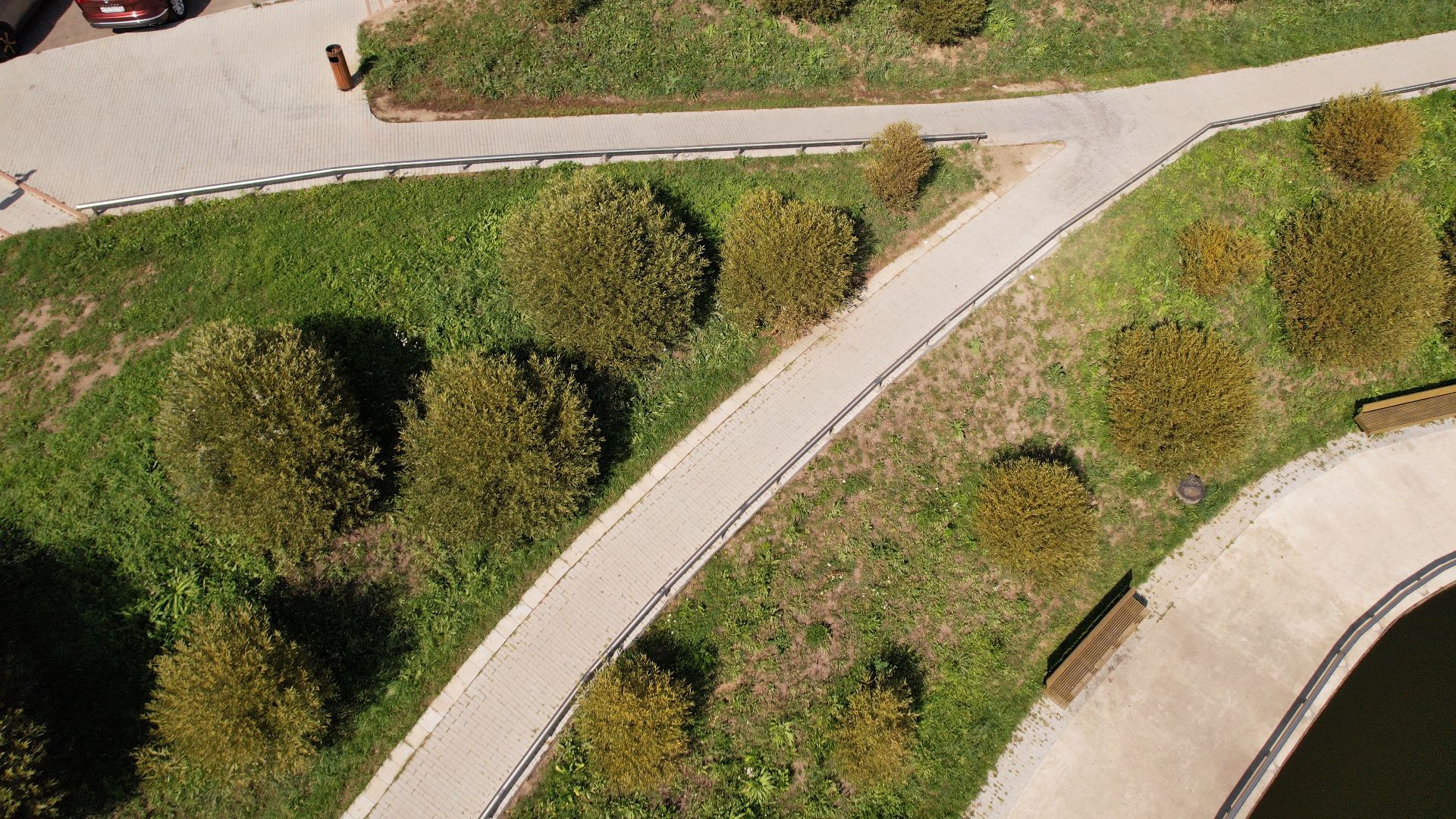 видное, благоустройство, пруд,видео с коптера,