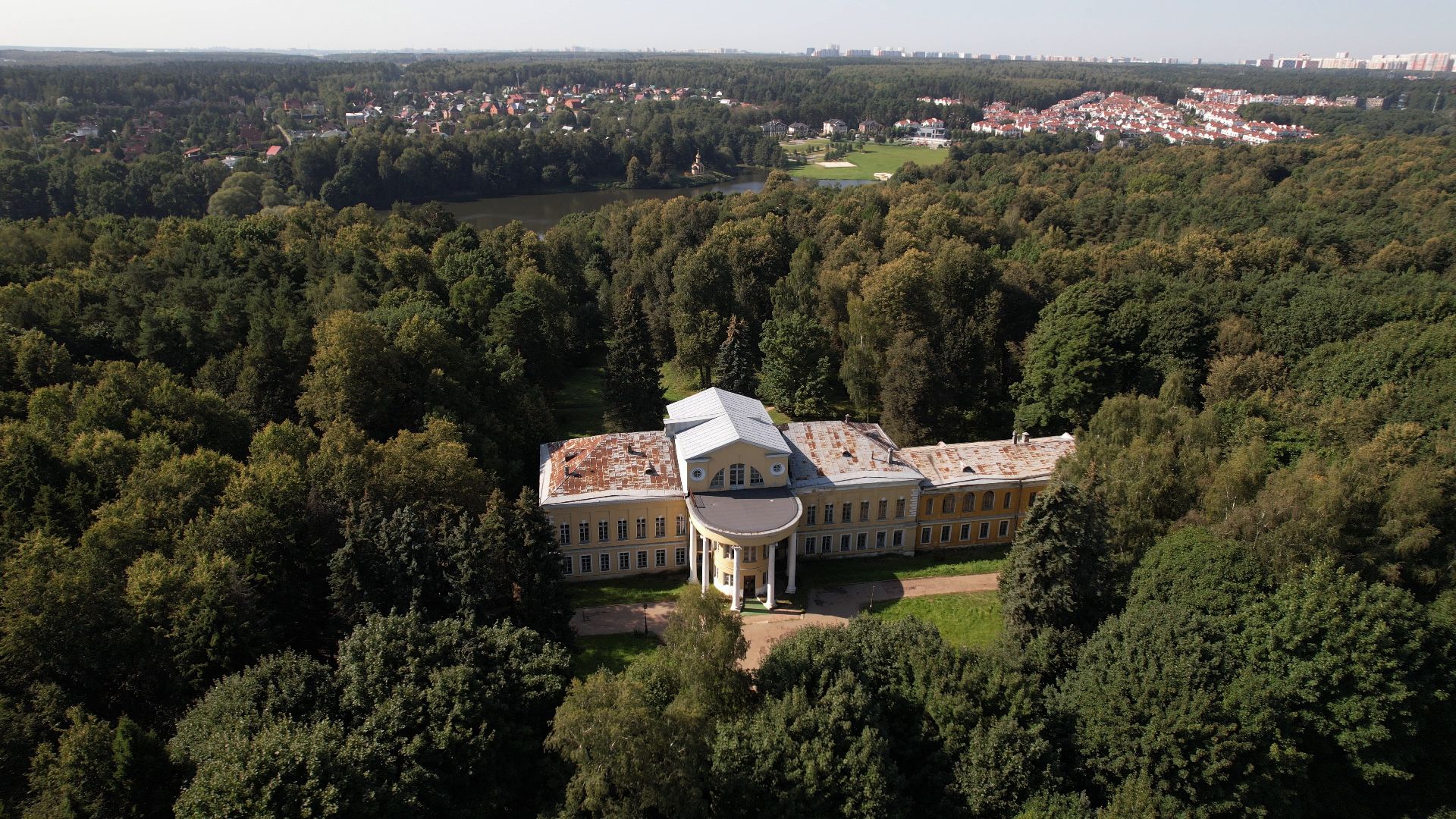 видное, Суханово, усадьба, культура,видео с коптера,