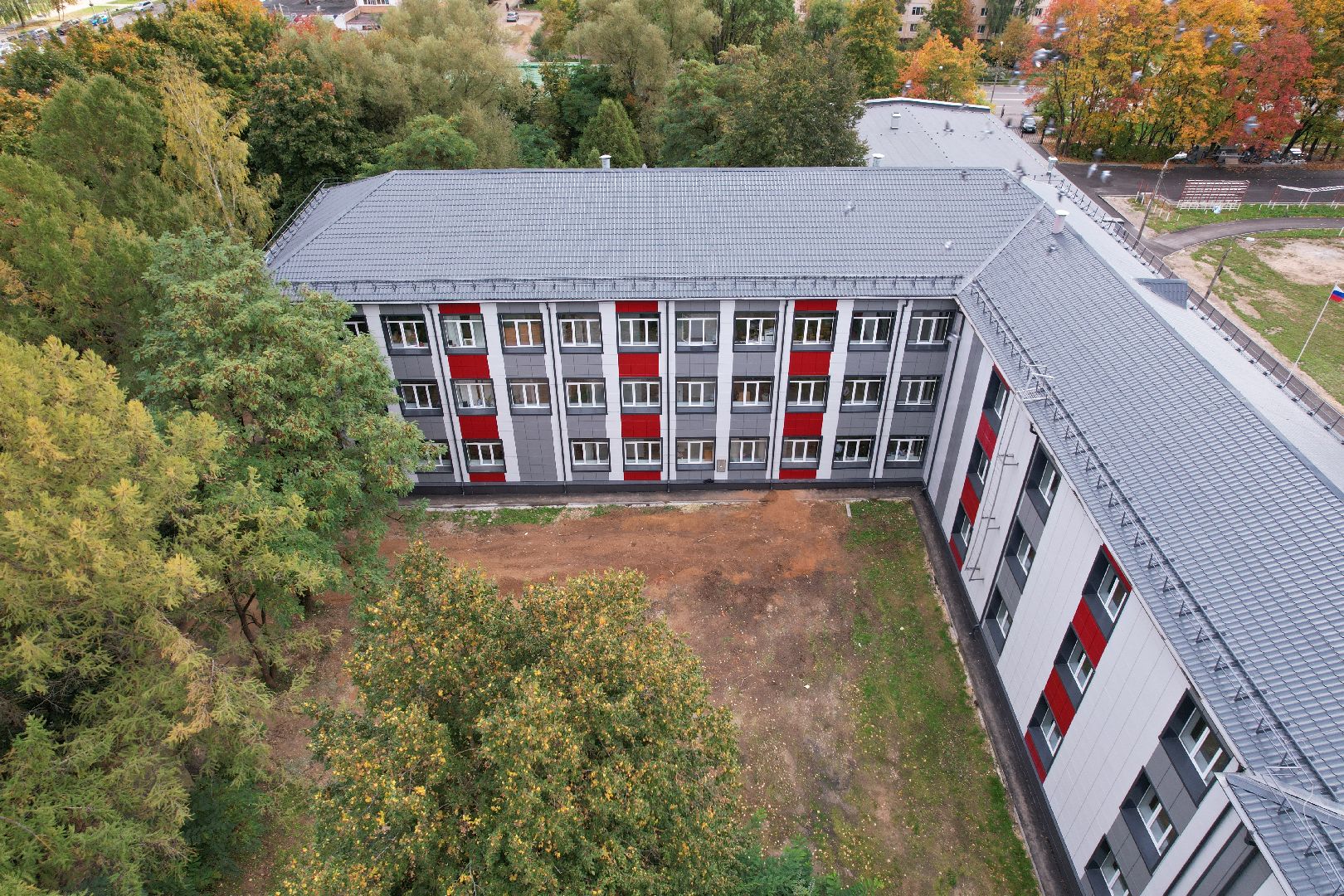 можайск, ремонт, школа,видео с коптера,