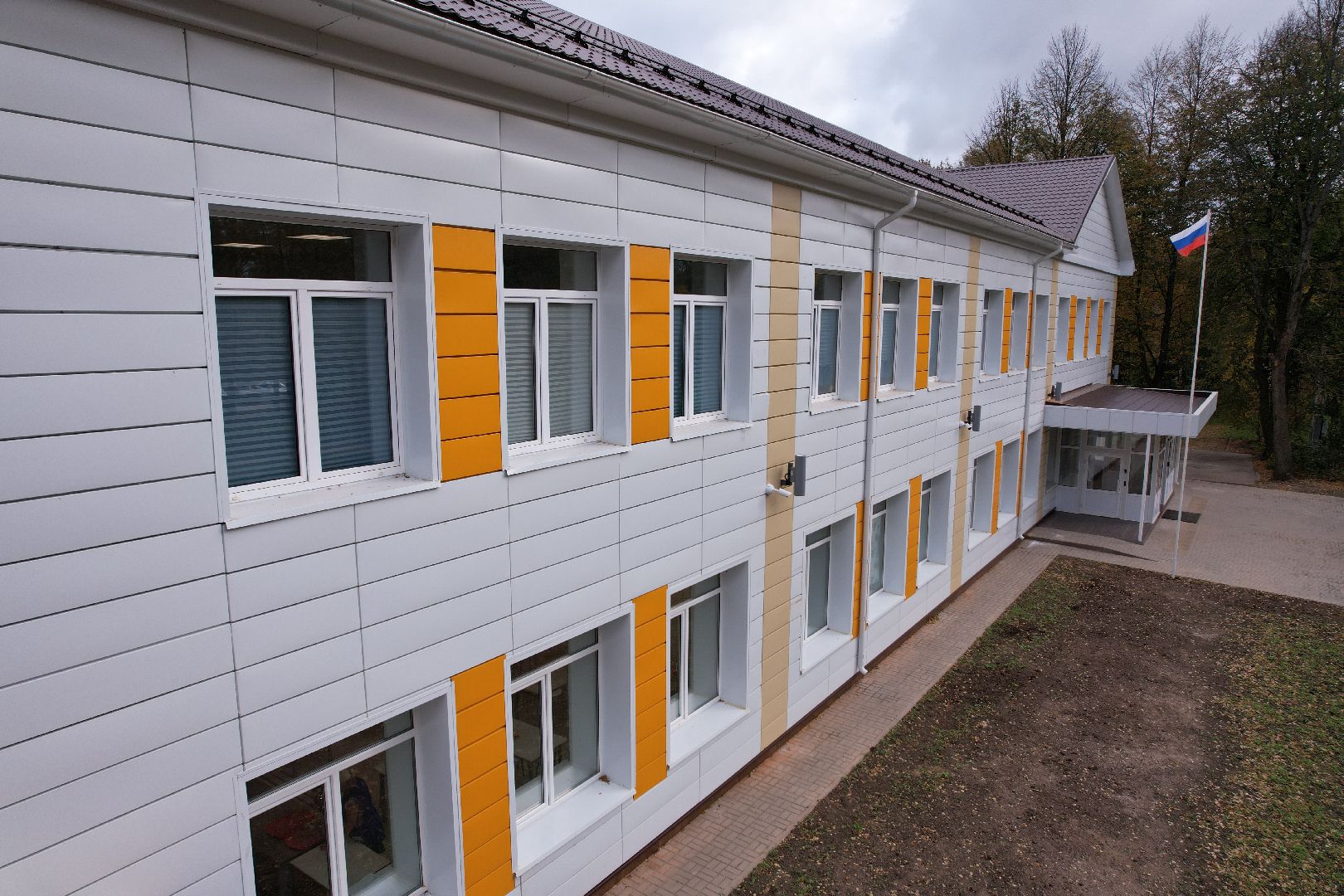 можайск, Клементьево, строительство, школа,видео с коптера,