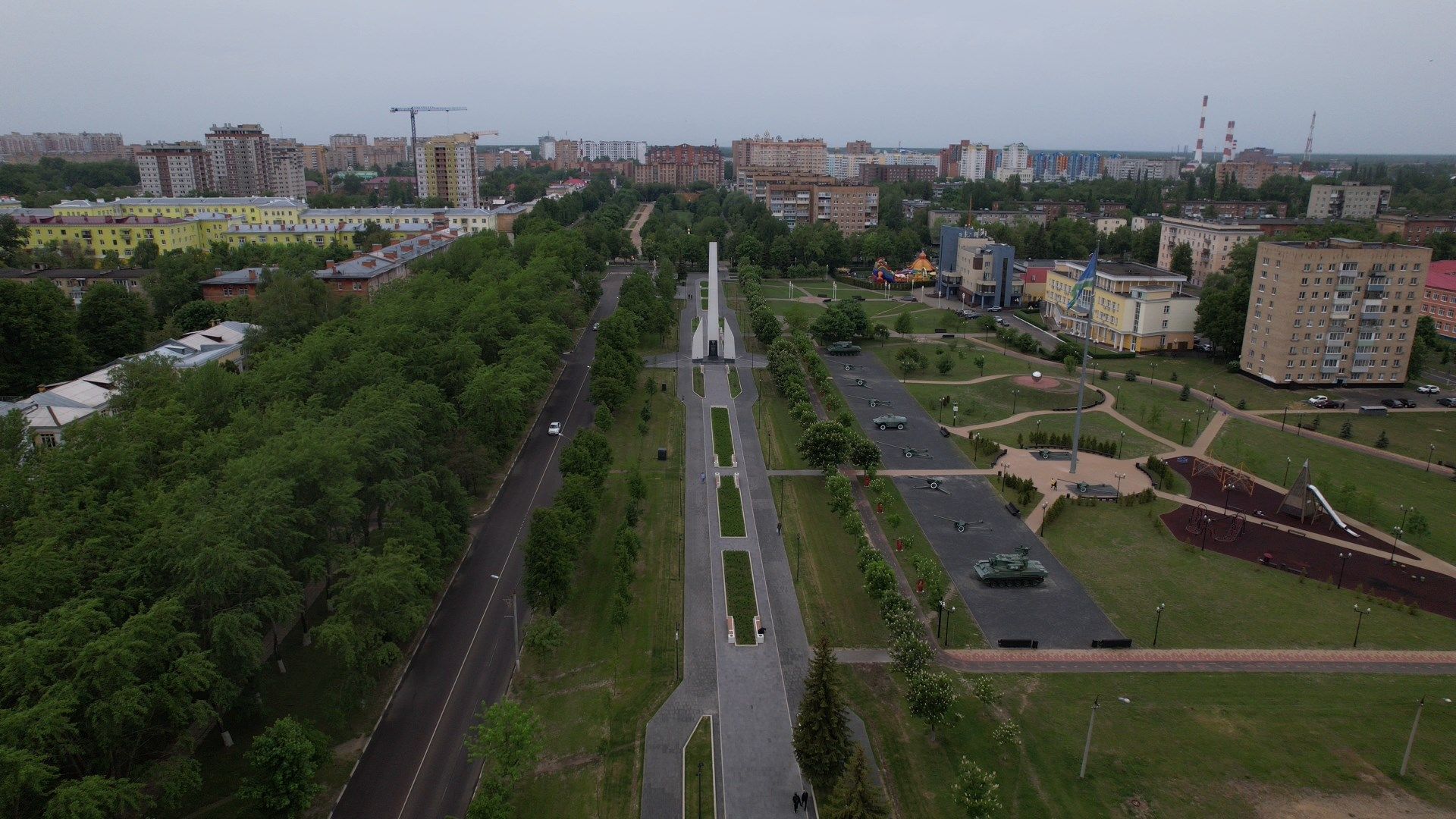 ступино, танки, стела,видео с коптера,