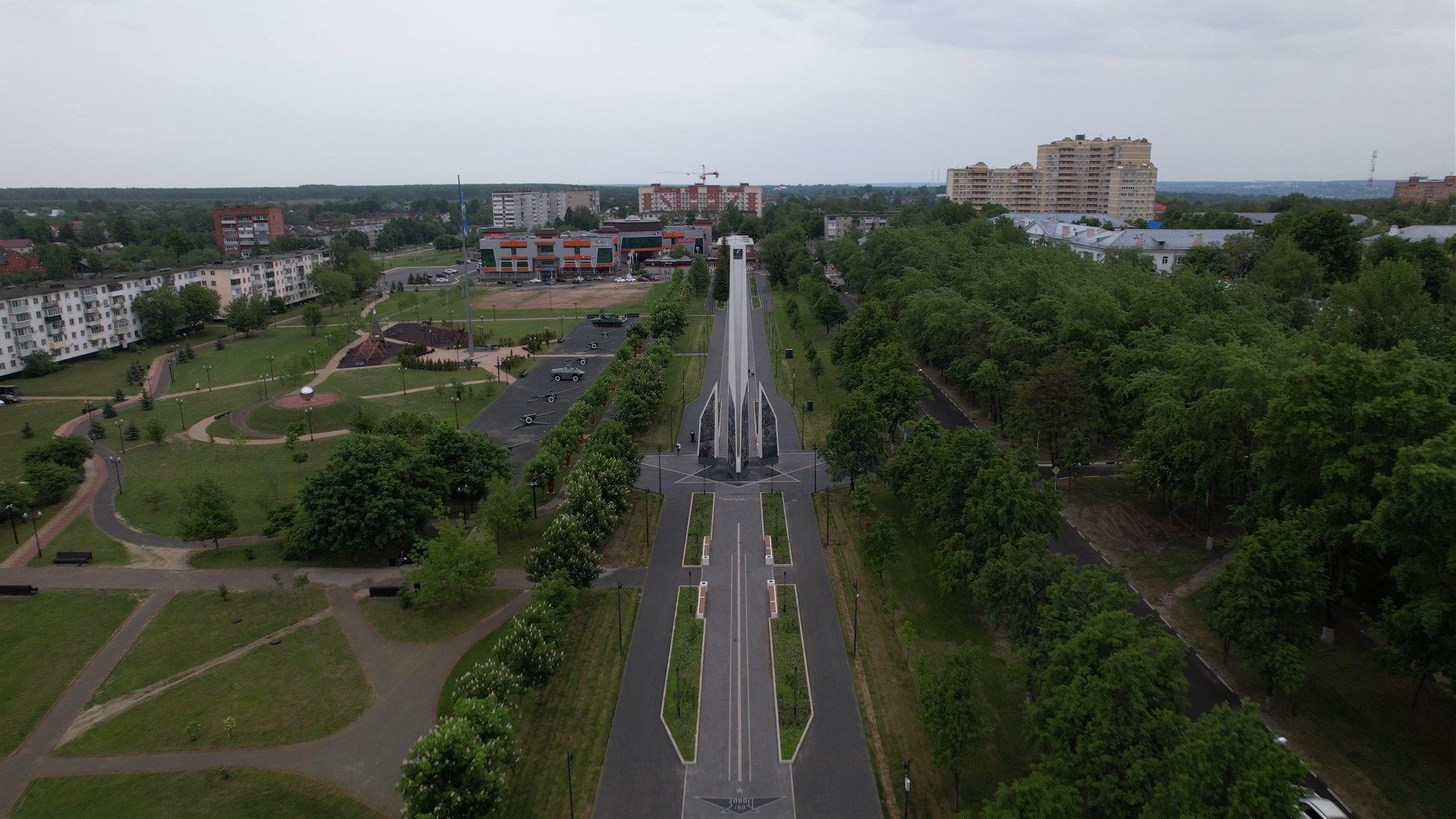 ступино, танки, стела,видео с коптера,