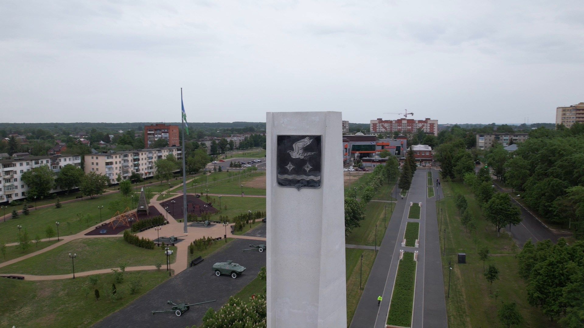 ступино, танки, стела,видео с коптера,