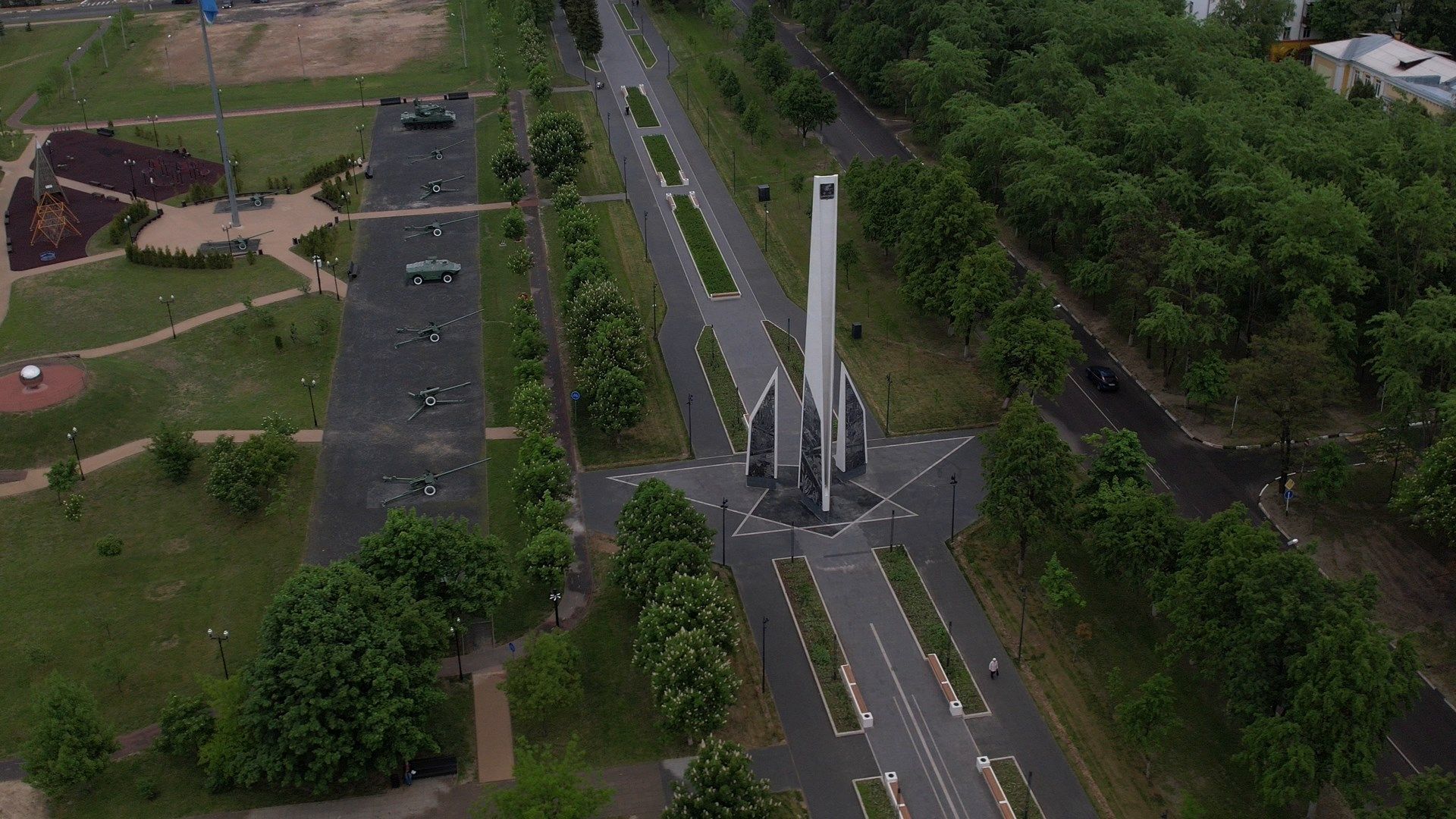 ступино, танки, стела,видео с коптера,