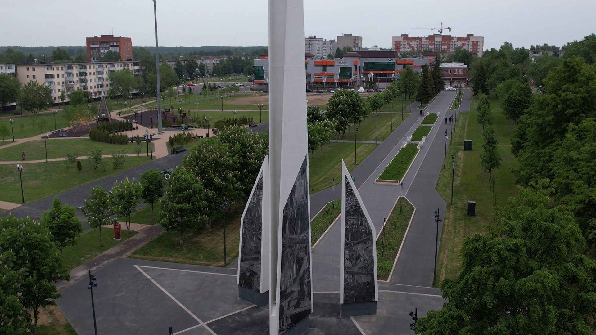 ступино, танки, стела,видео с коптера,