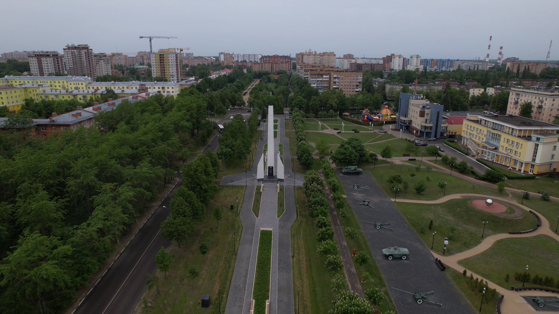 ступино, танки, стела,видео с коптера,