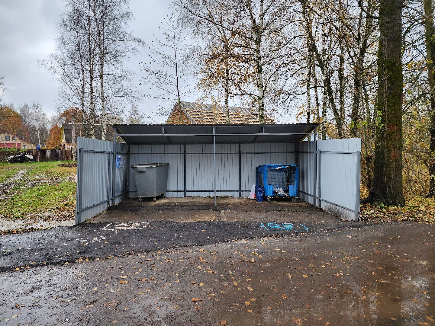 Серпухов, Подмосковье, Шарапова Охота, Мусорные контейнеры,